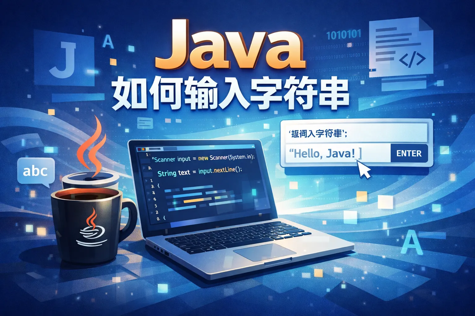 java如何输入字符串