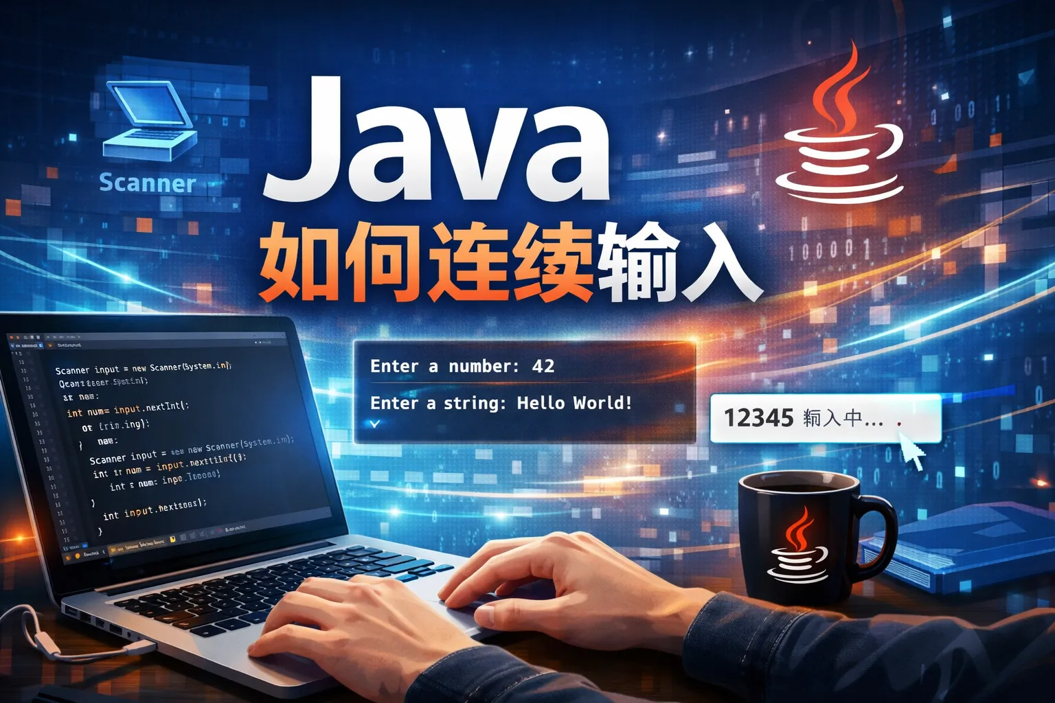 java如何连续输入