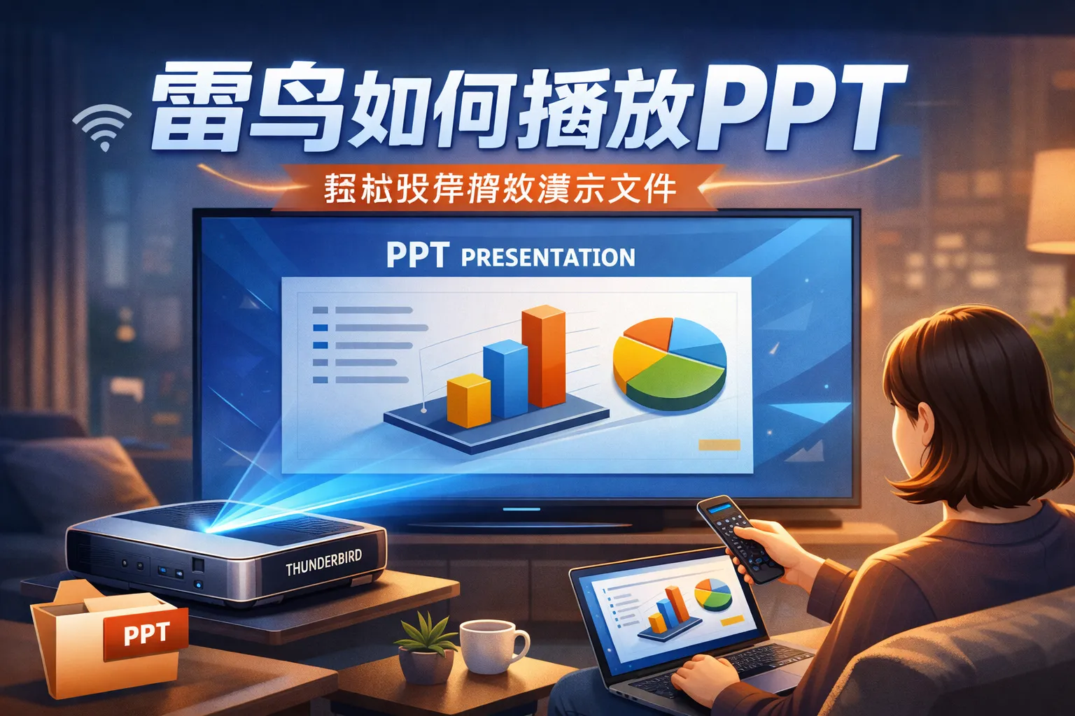 雷鸟如何播放ppt