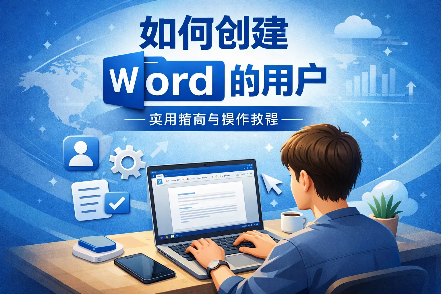 如何创建word的用户