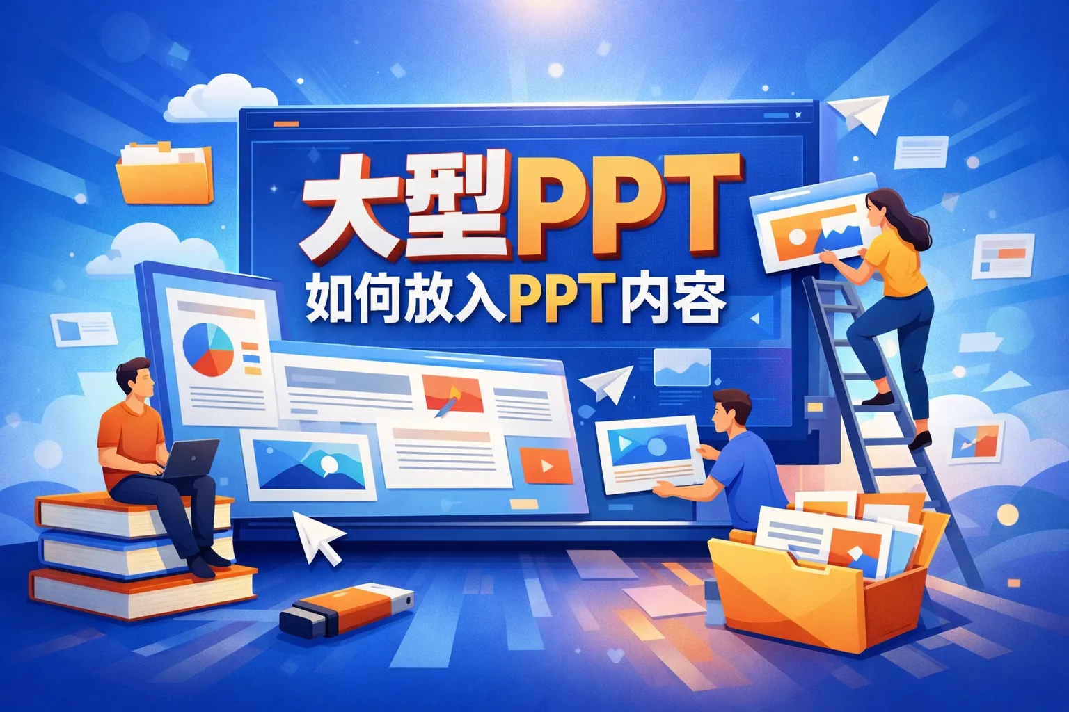 大型ppt如何放入ppt内容