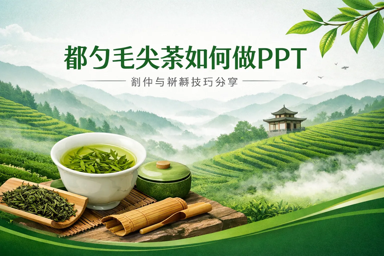 都匀毛尖茶如何做ppt