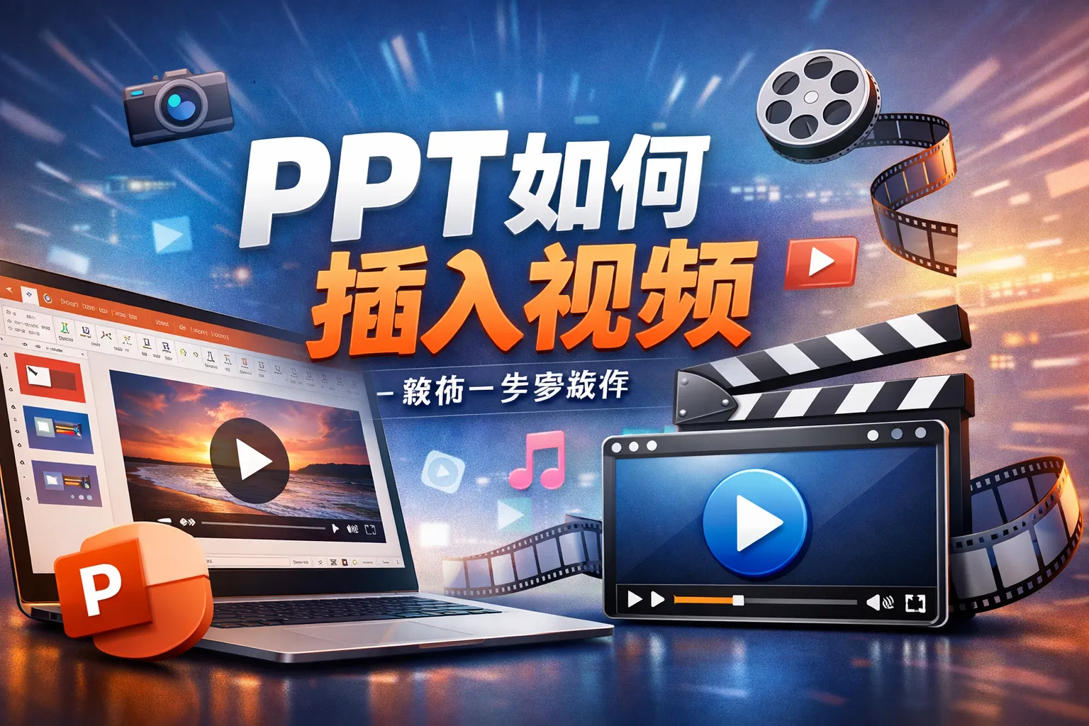ppt如何插曲视频