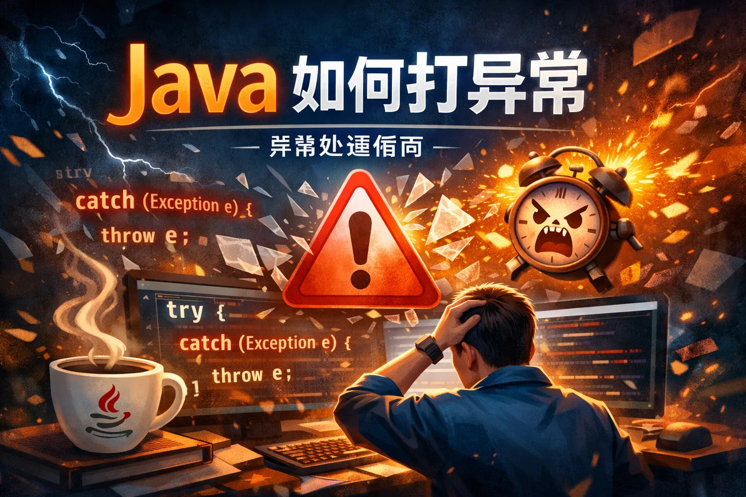 java如何打异常