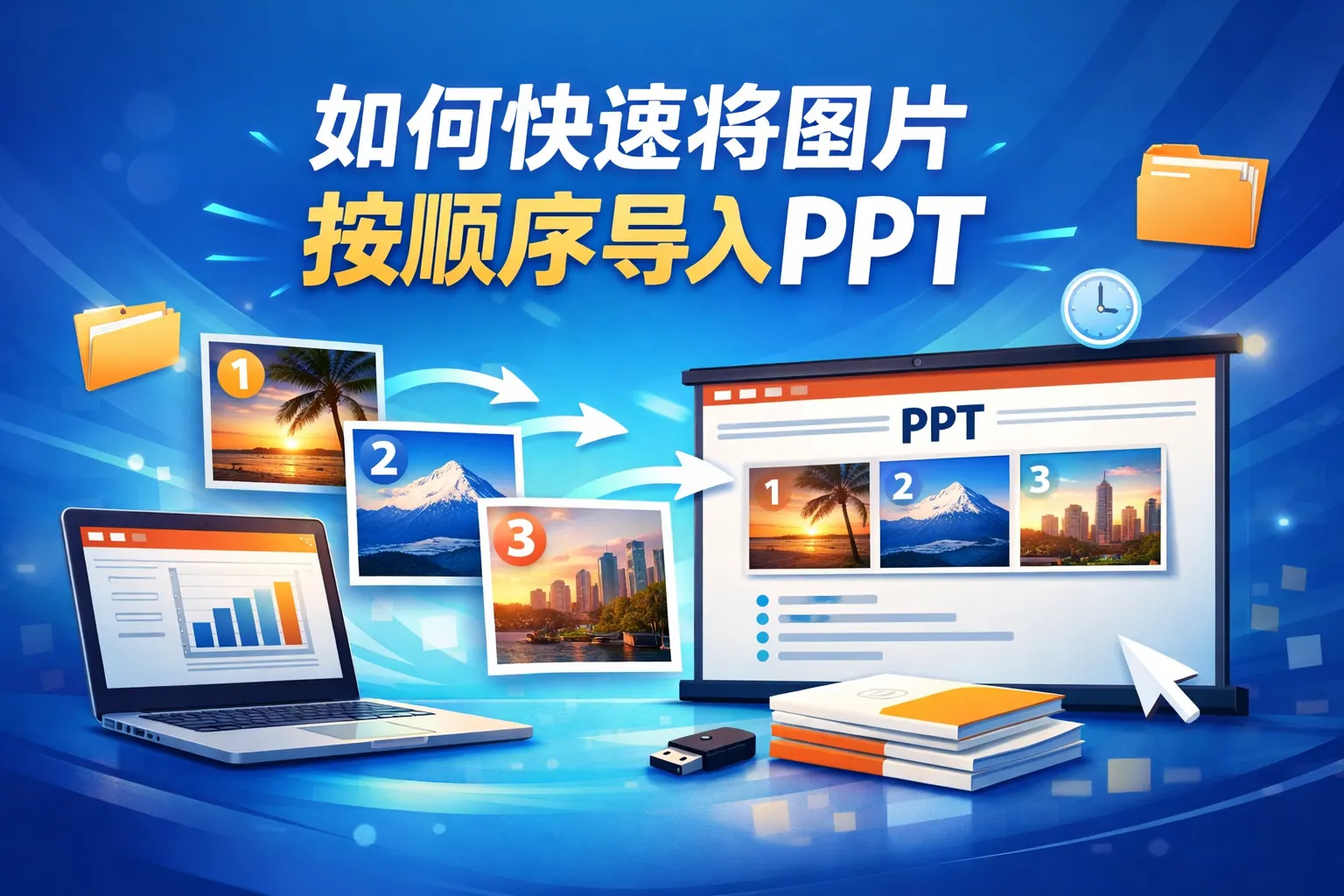 如何快速将图片按顺序导入ppt