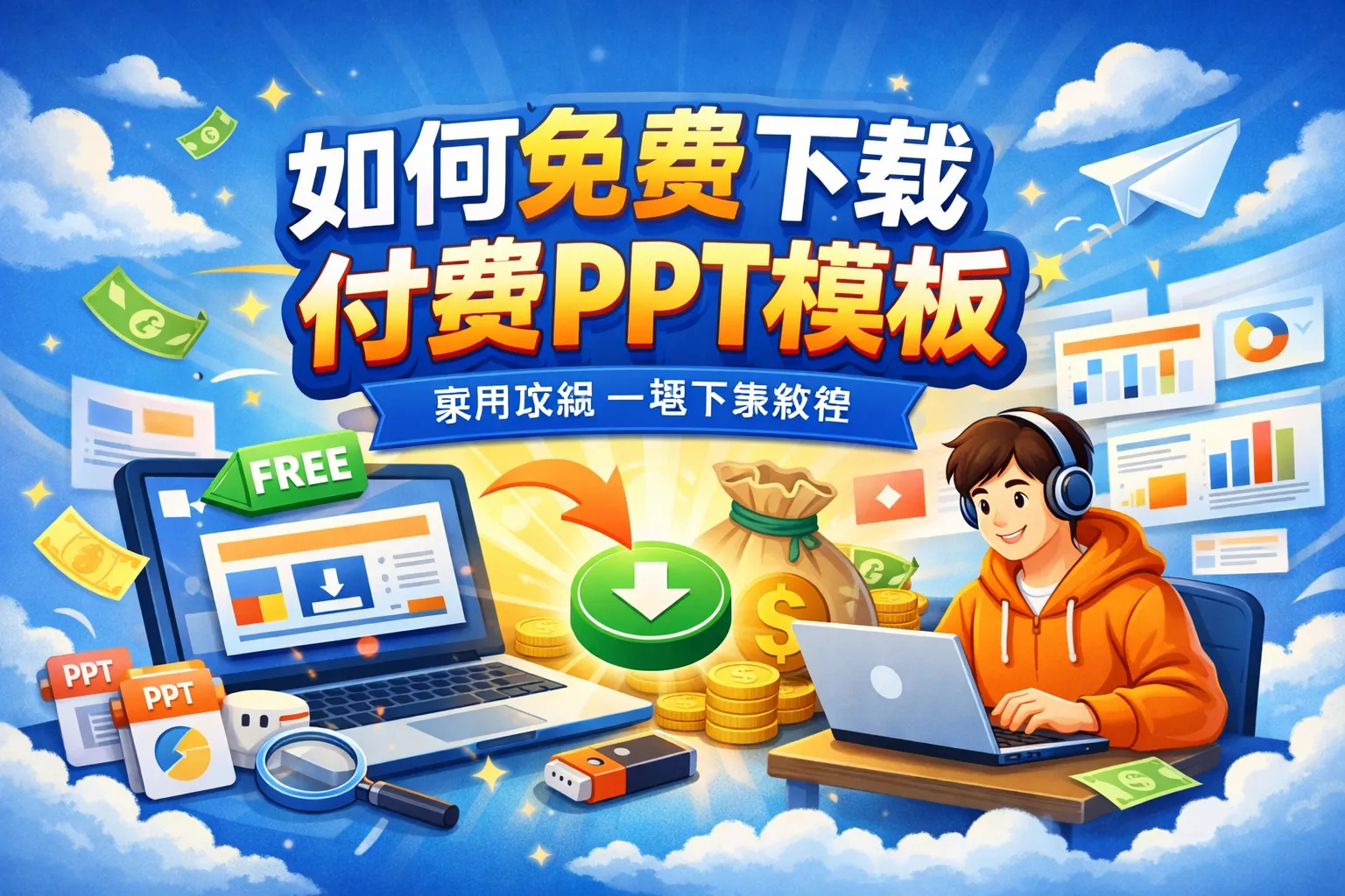 如何免费下载付费ppt模板