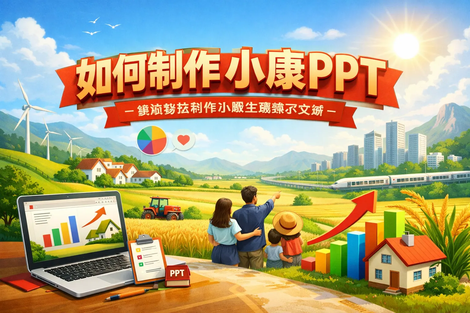 如何制作小康ppt