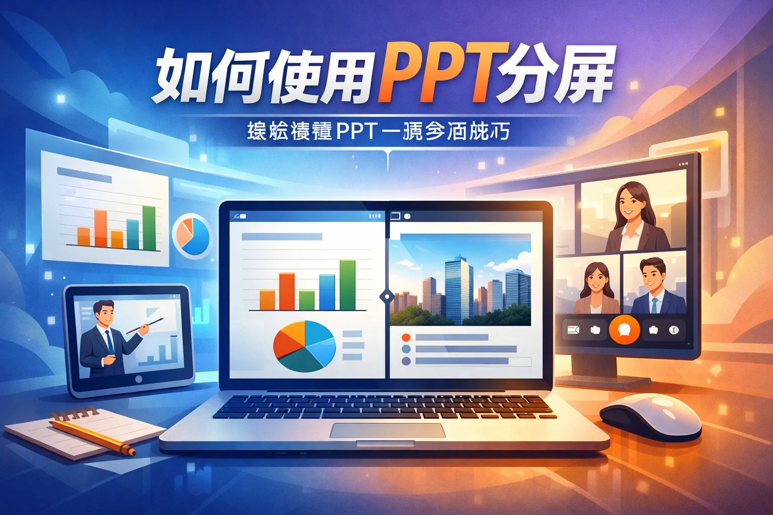 如何使用ppt分屏