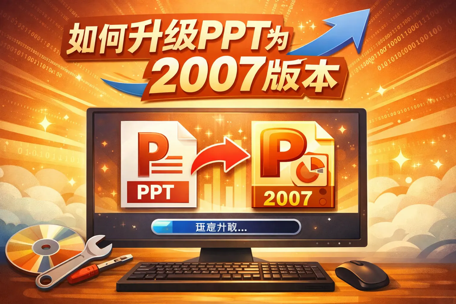 如何升级ppt为2007版本