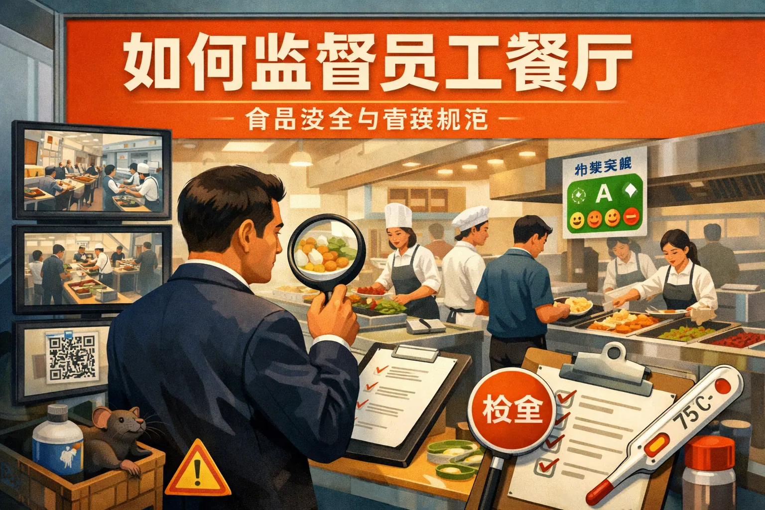 如何监督员工餐厅