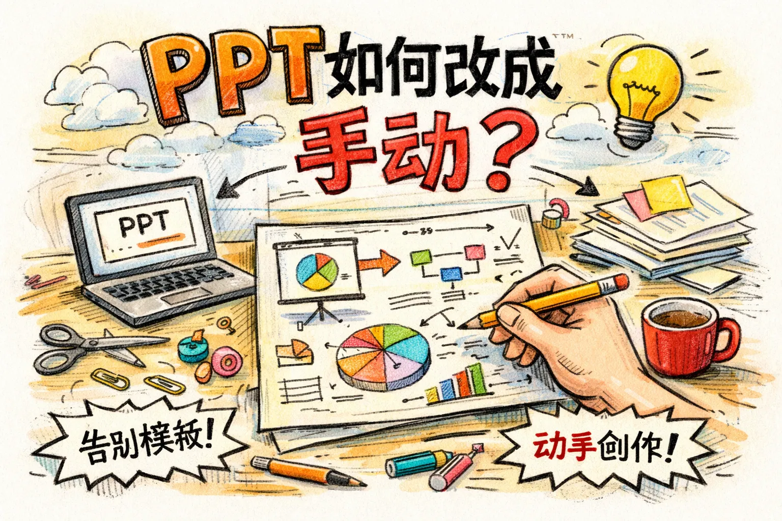 ppt如何改成手动
