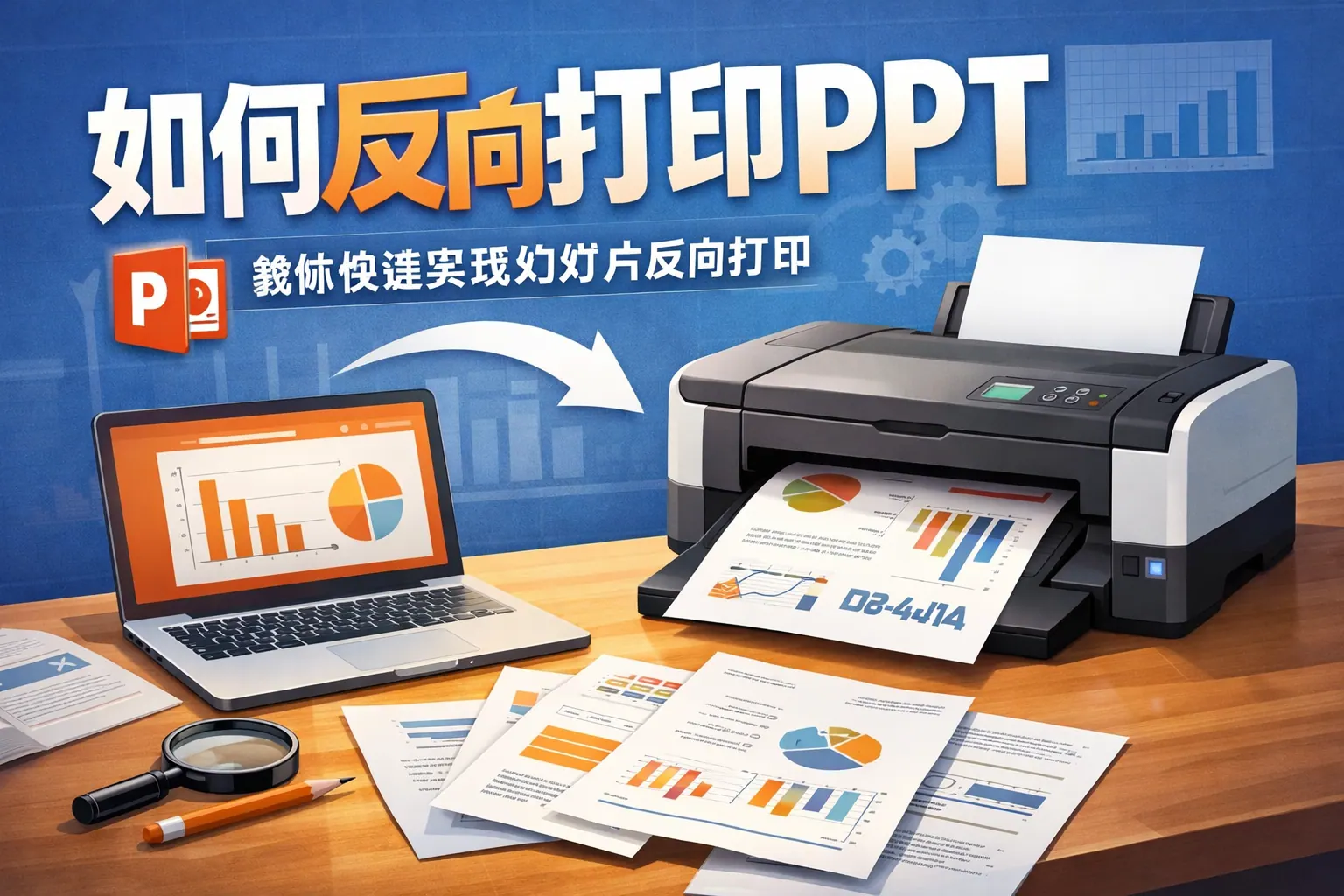 如何反向打印PPT