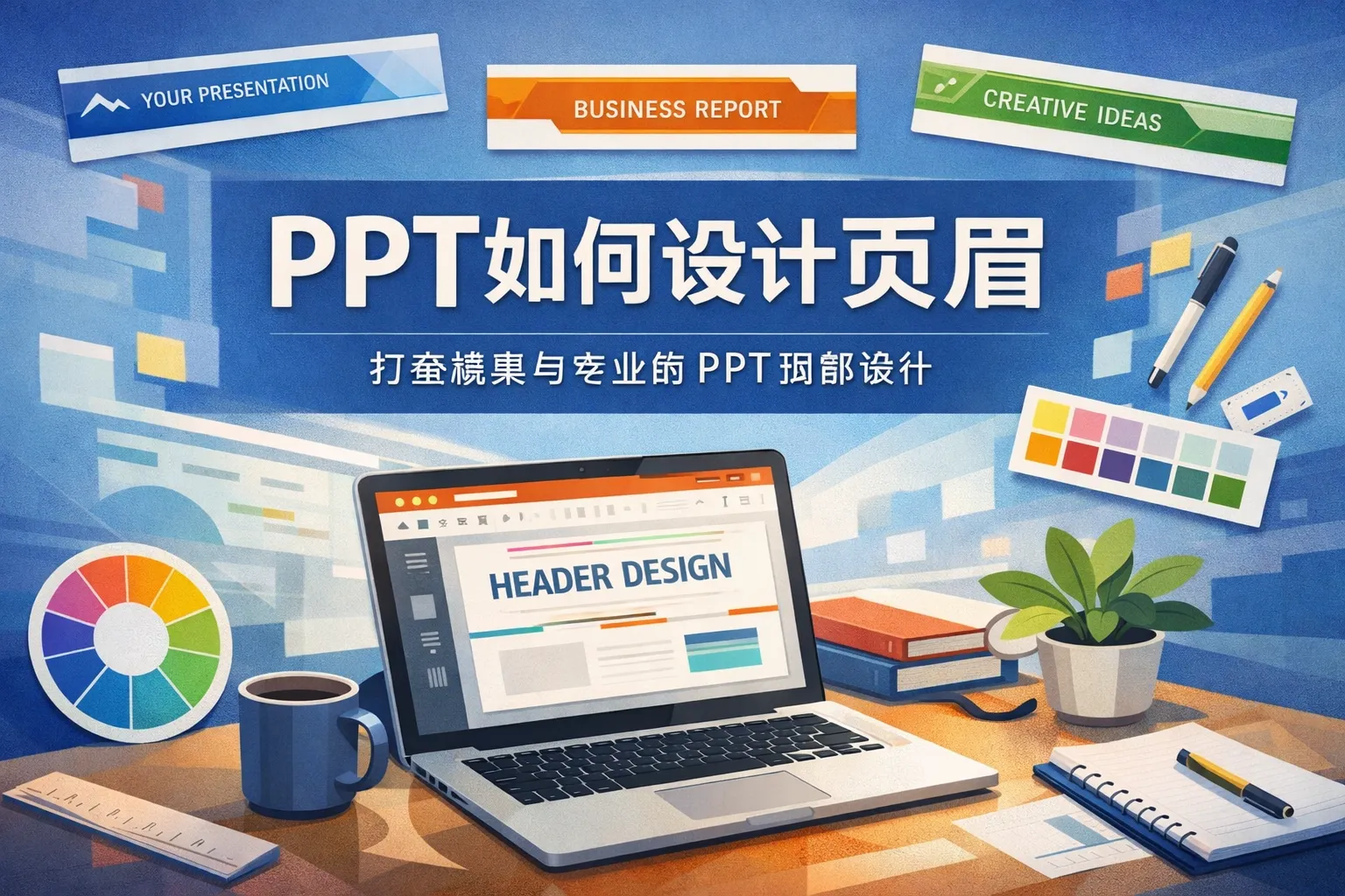 ppt如何设计页眉