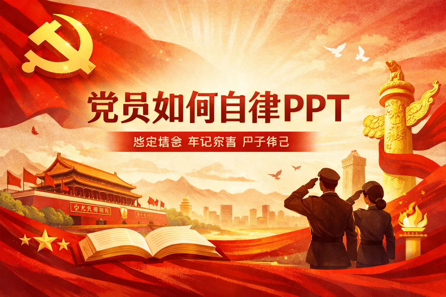 党员如何自律ppt