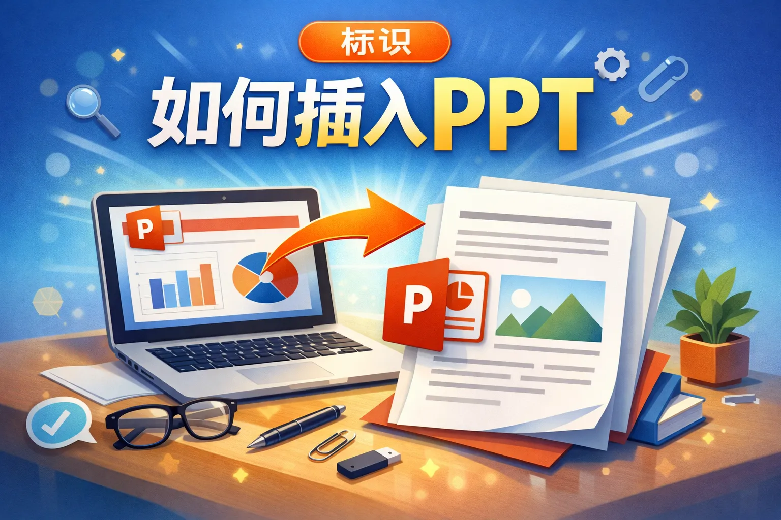 标识如何插入ppt