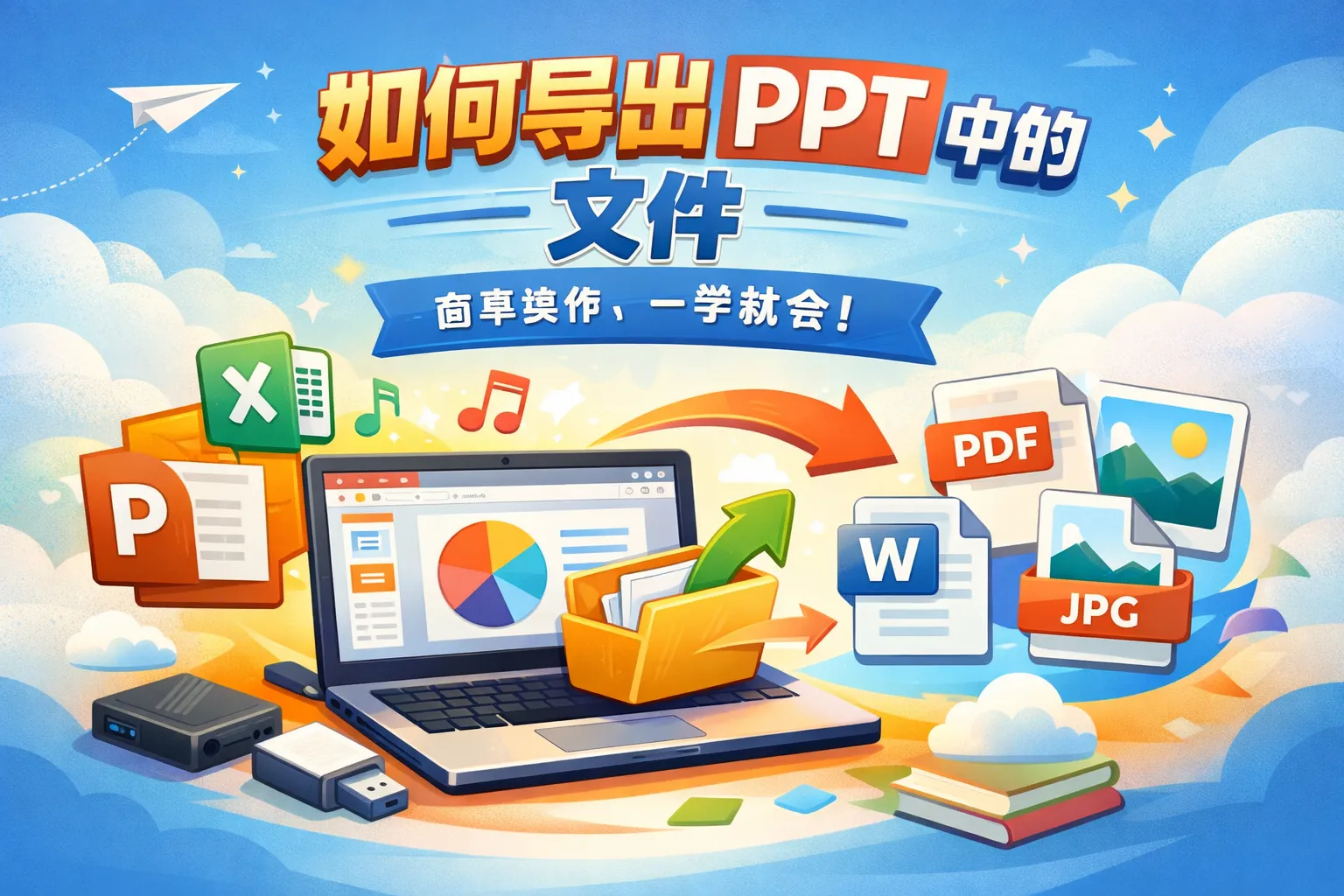 如何导出ppt中的文件