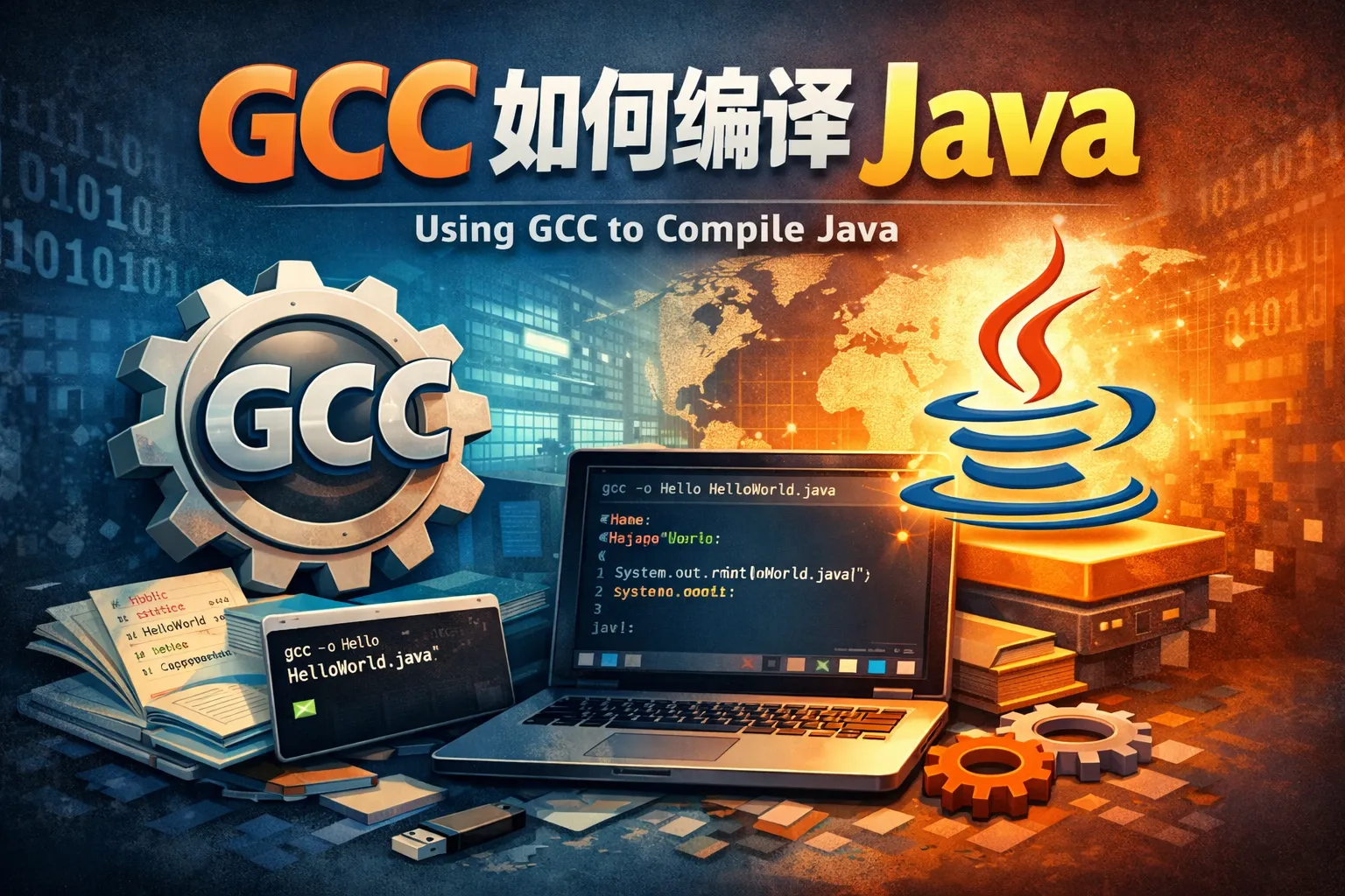 gcc如何编译java