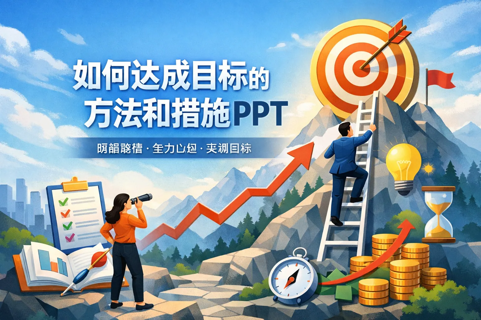 如何达成目标的方法和措施ppt