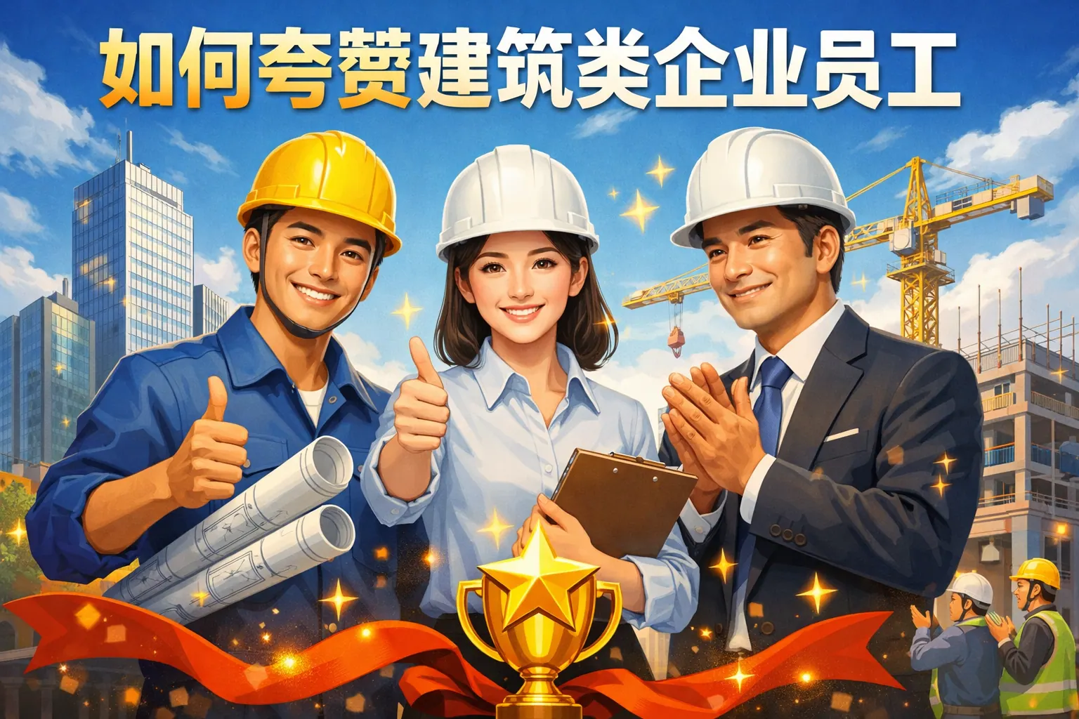 如何夸赞建筑类企业员工