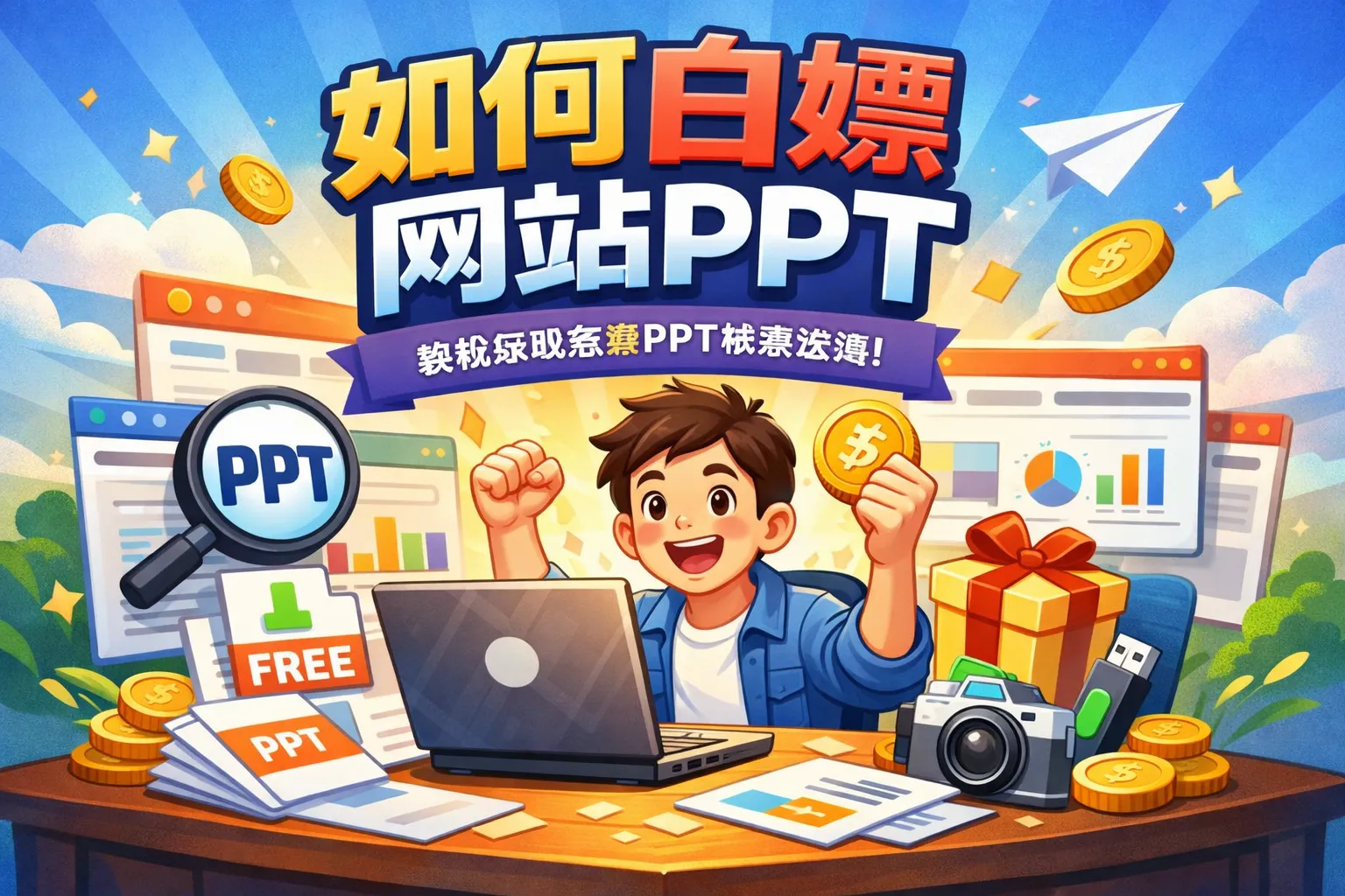 如何白嫖网站PPT