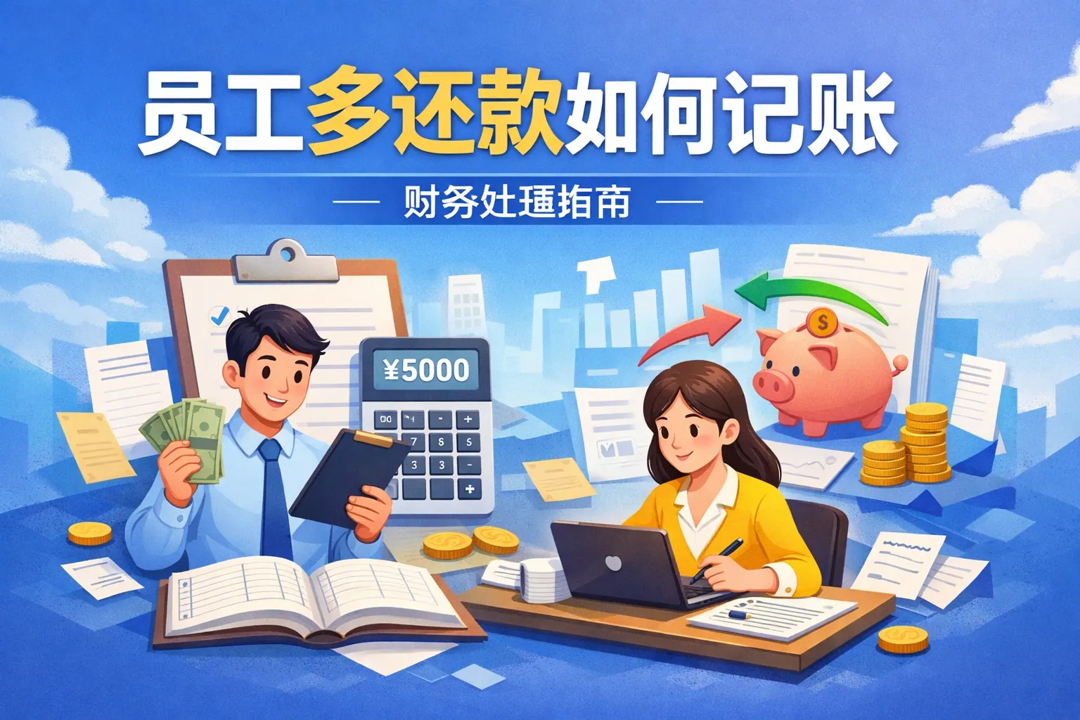 员工多还款如何记账