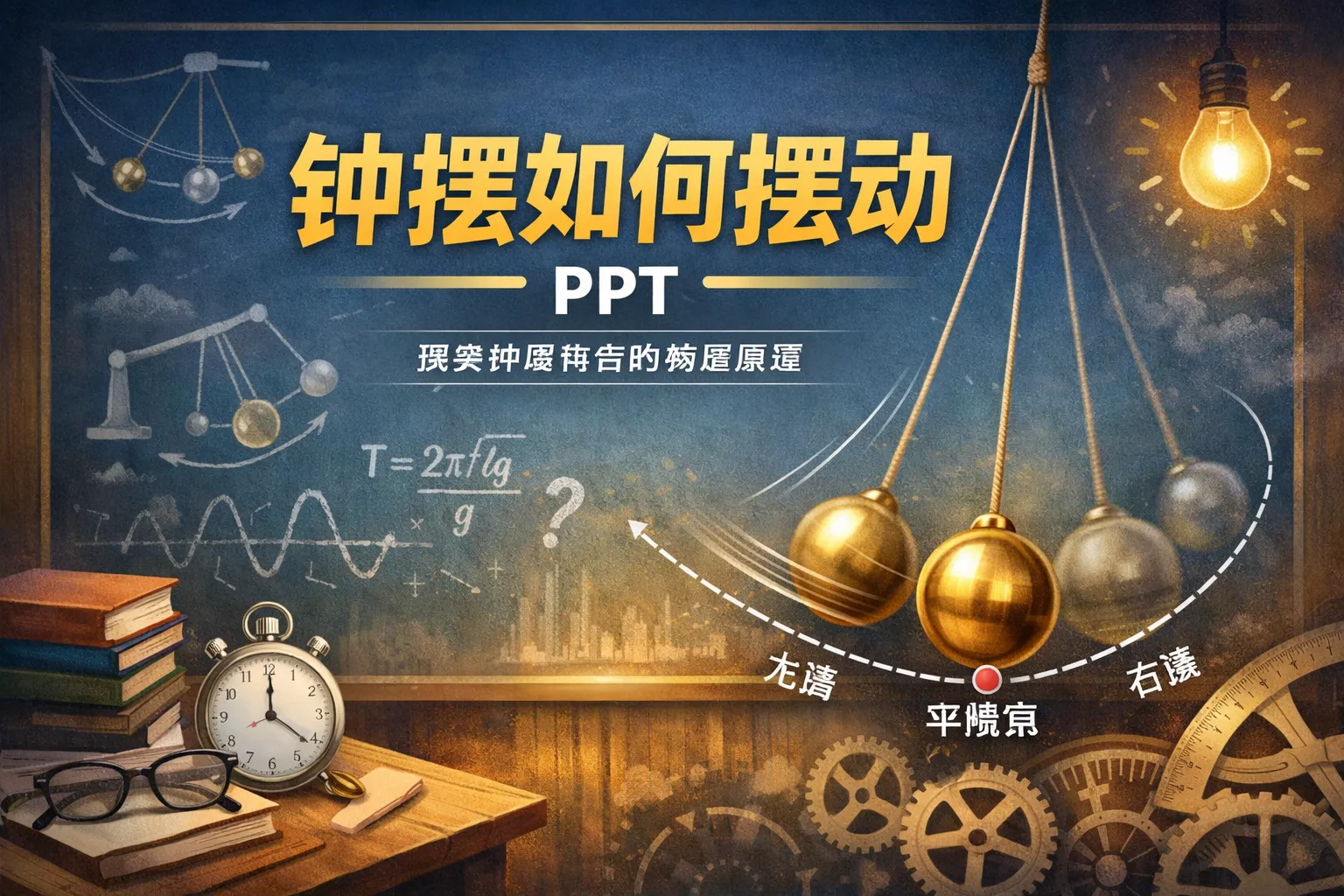 钟摆如何摆动ppt