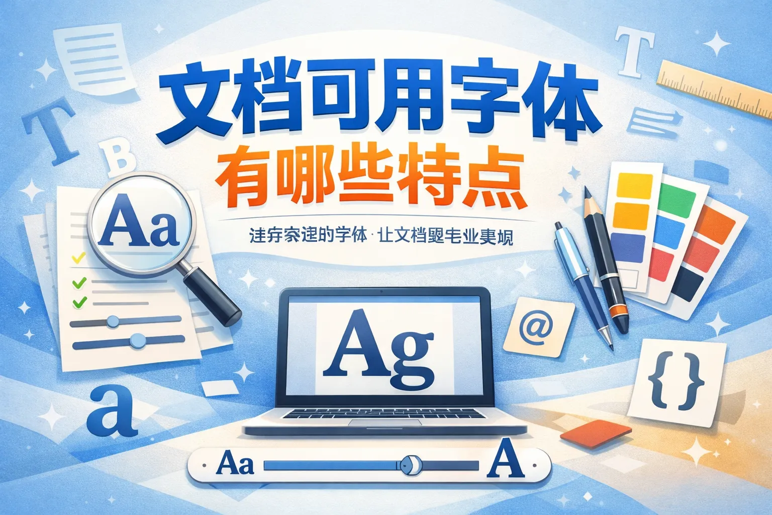 文档可用字体有哪些特点