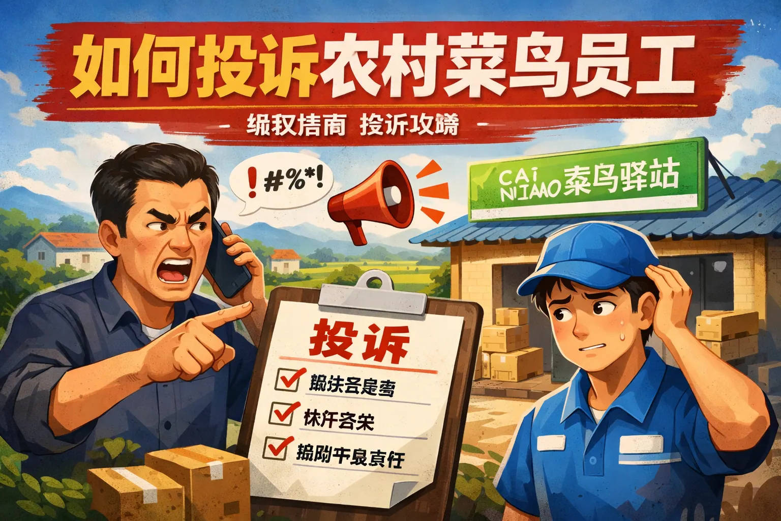 如何投诉农村菜鸟员工