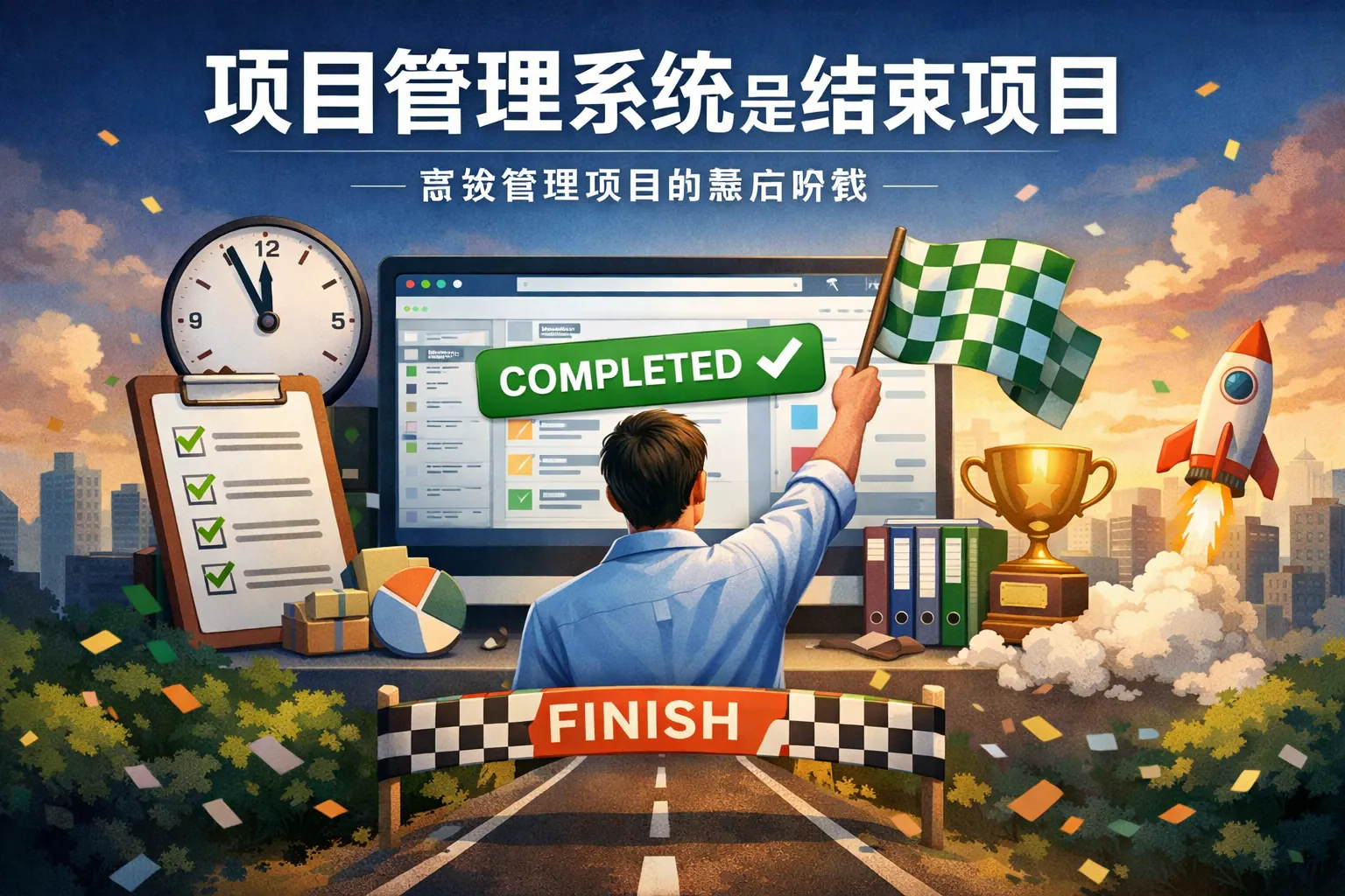 项目管理系统是结束项目