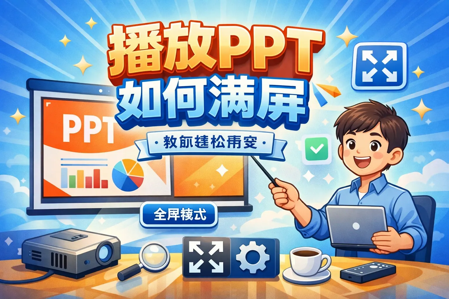 播放ppt如何满屏