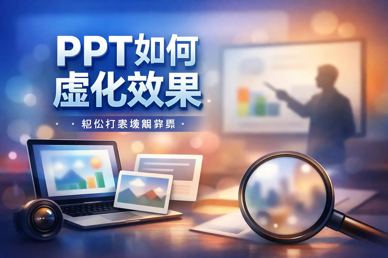 PPT如何虚化效果