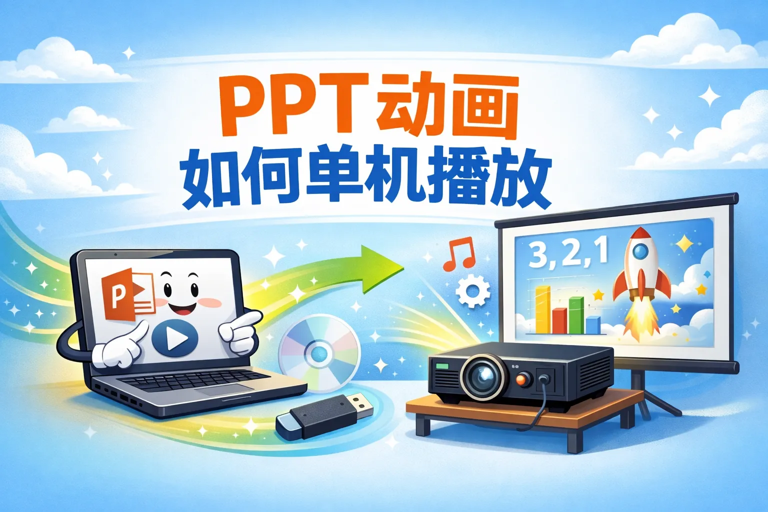 ppt动画如何单机播放