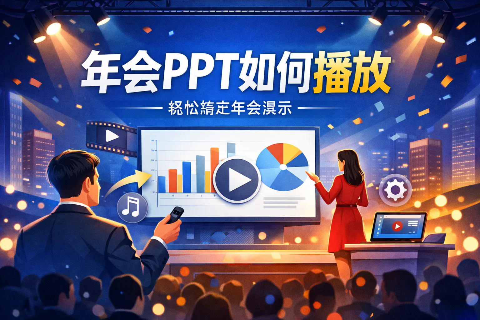 年会ppt如何播放