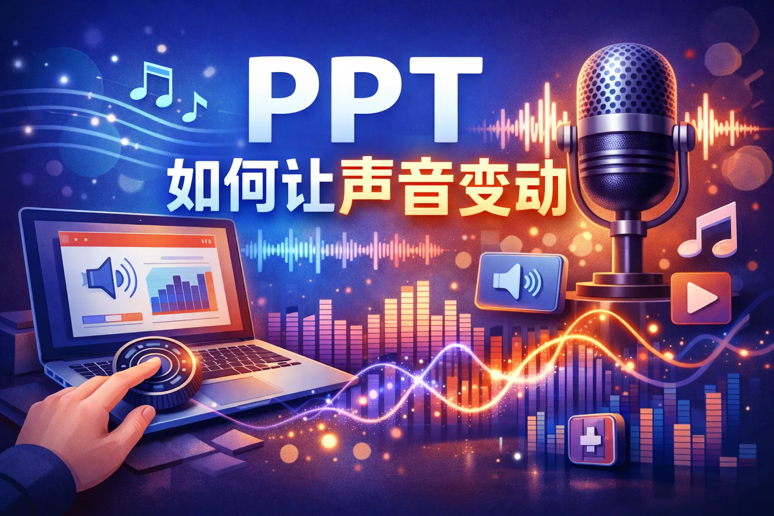 ppt如何让声音变动