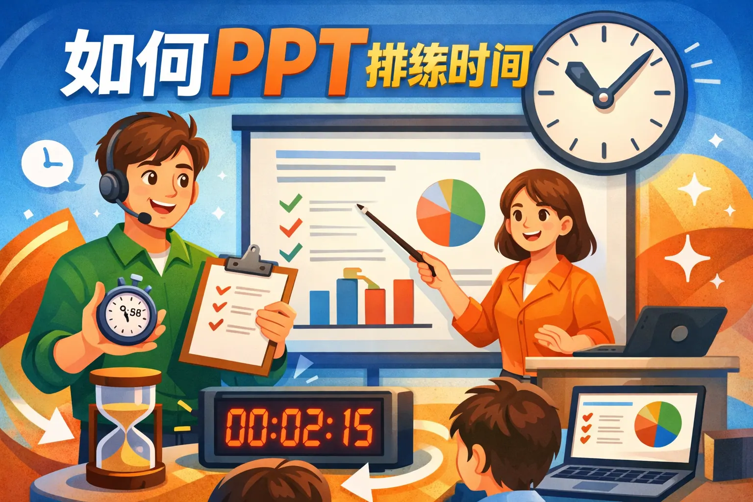 如何ppt排练时间