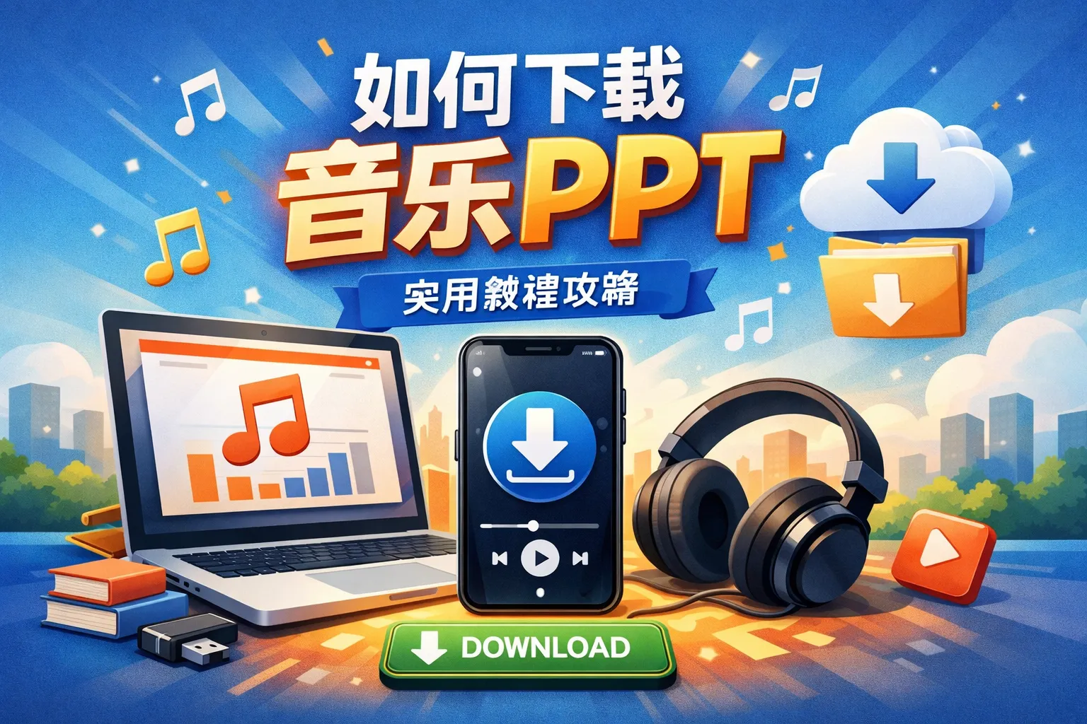 如何下载音乐ppt