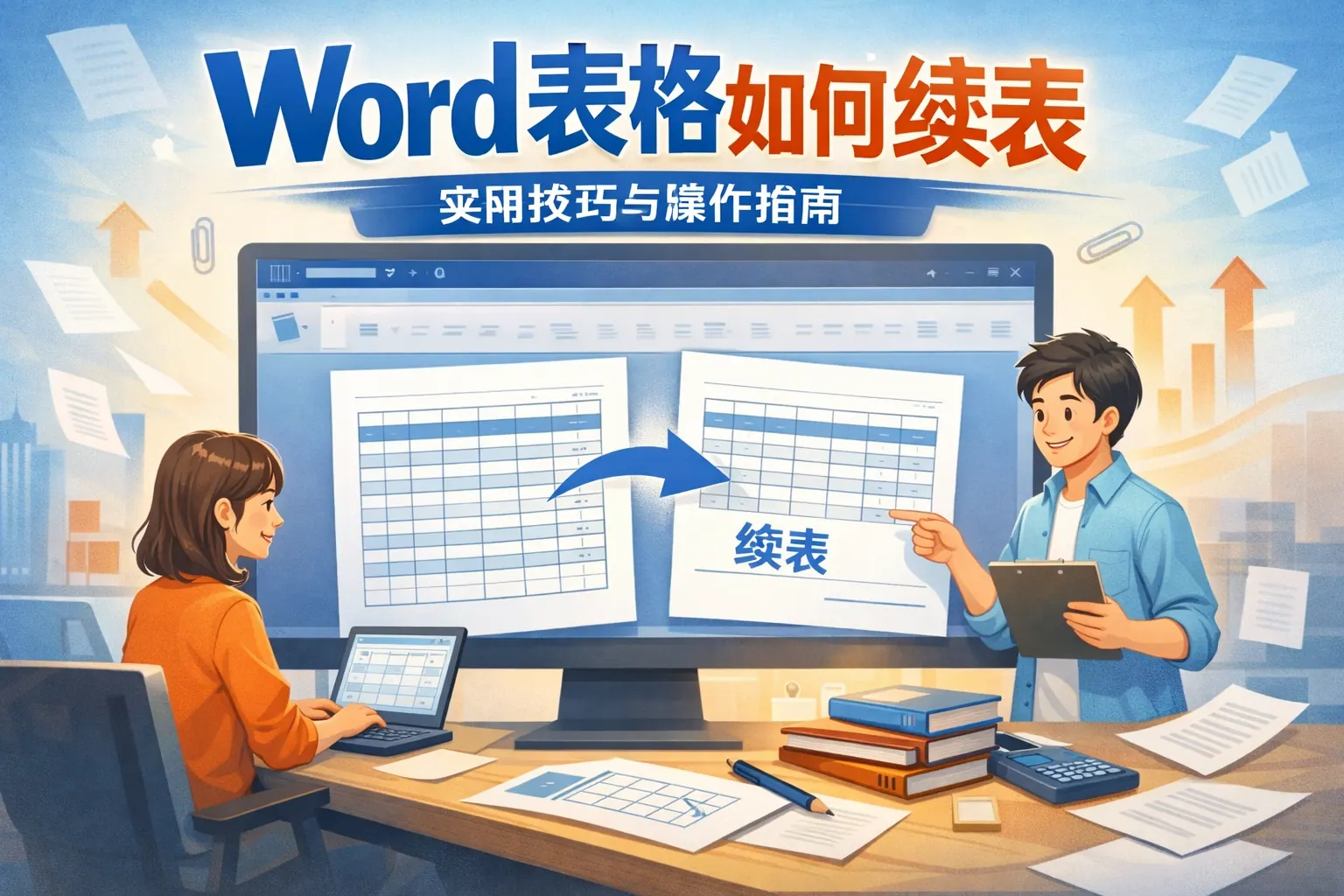 word表格如何续表
