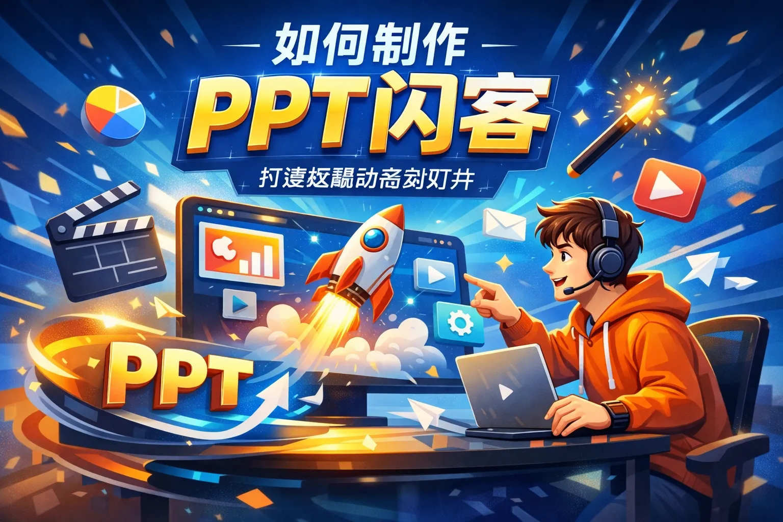 如何制作ppt闪客