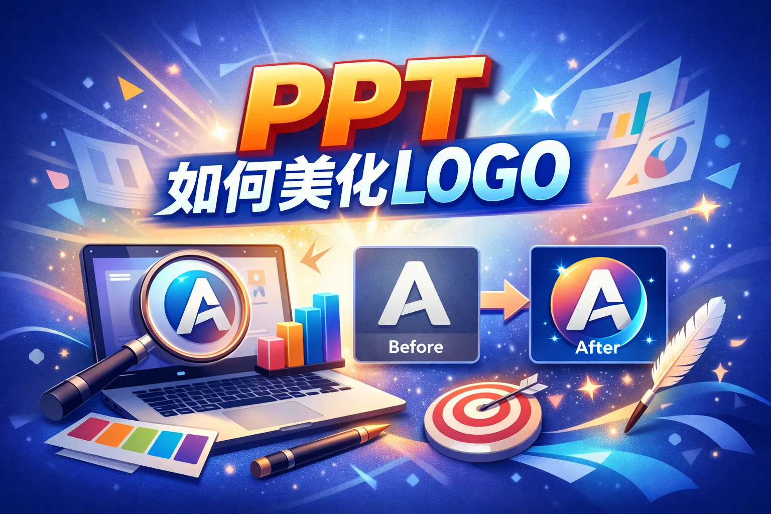 ppt如何美化logo