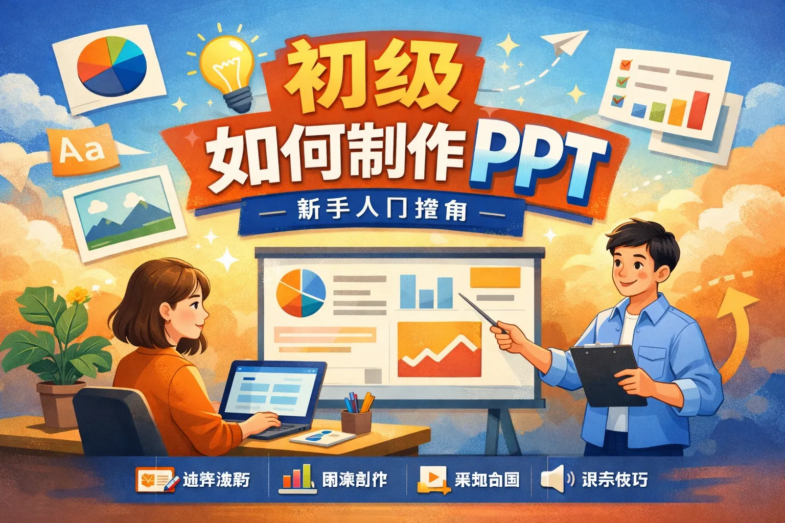 初级如何制作ppt