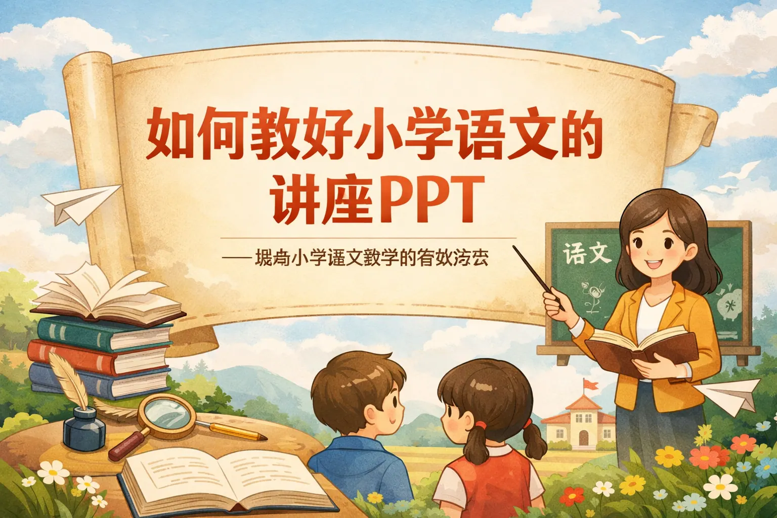 如何教好小学语文的讲座ppt