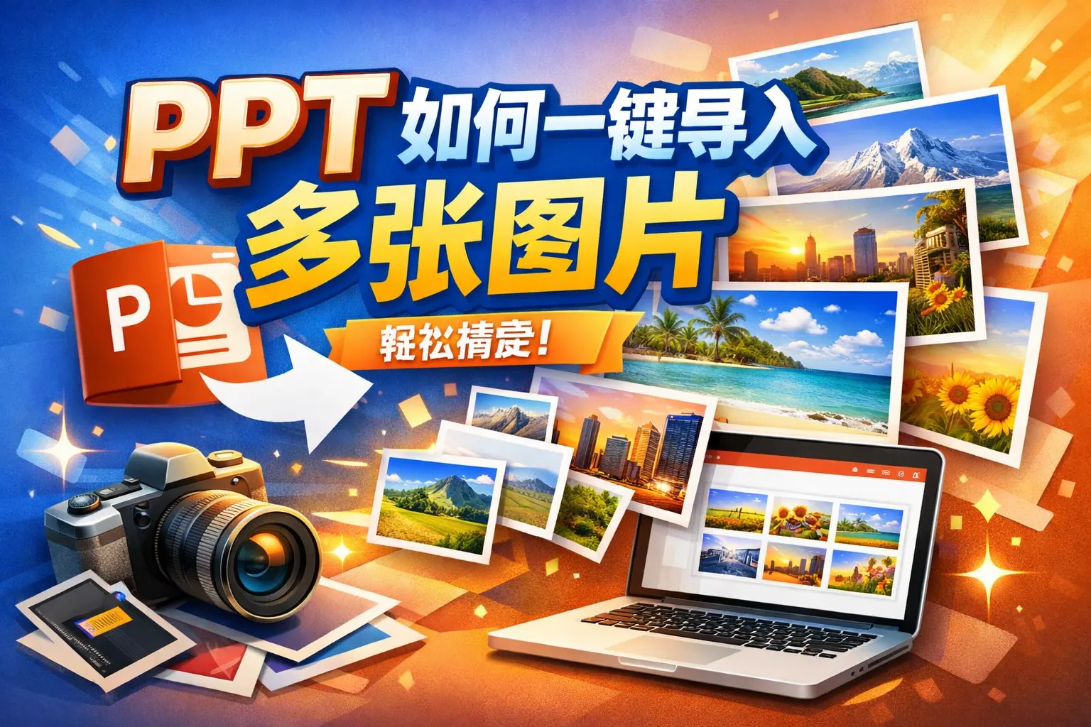 ppt如何一键导入多张图片