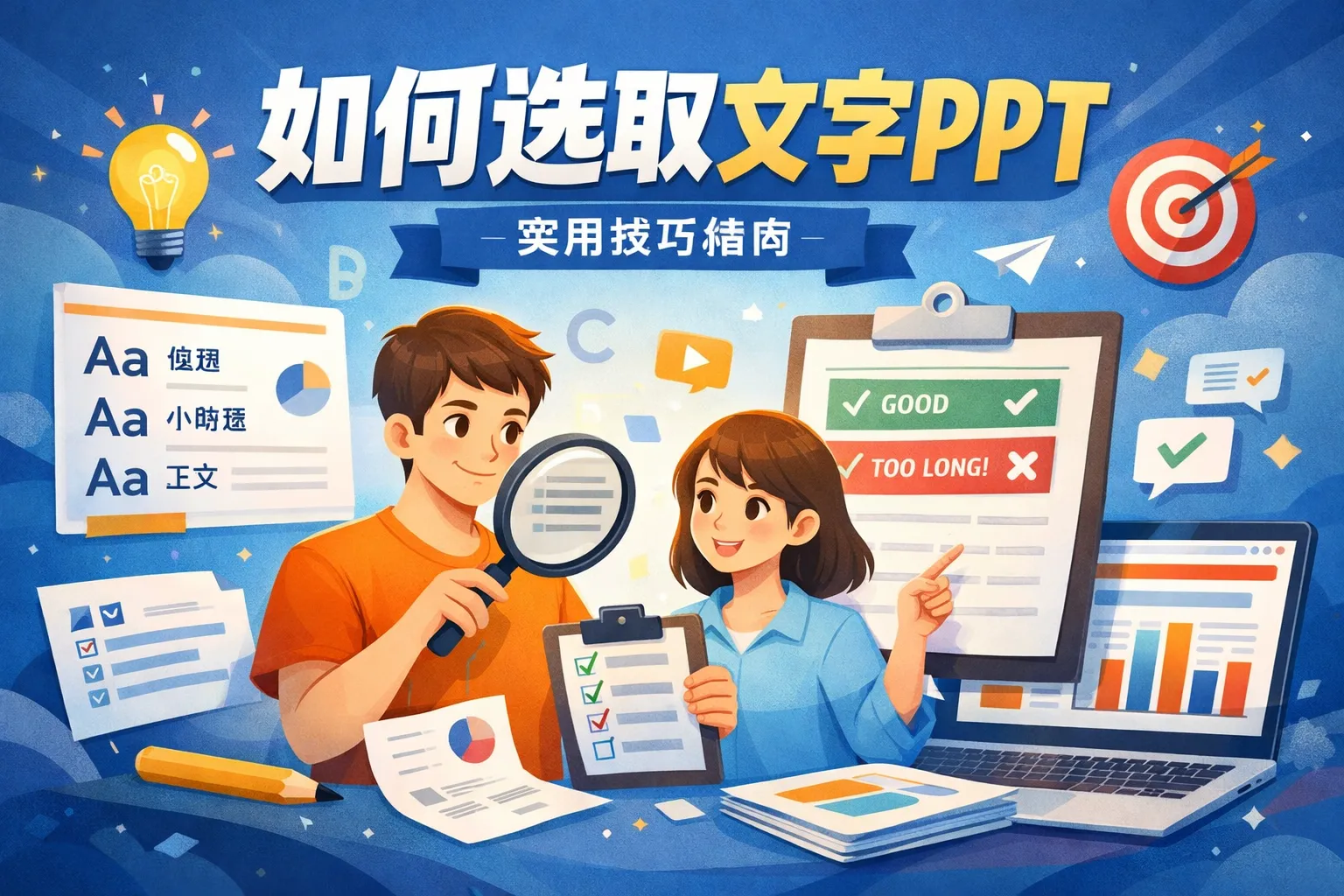 如何选取文字 ppt