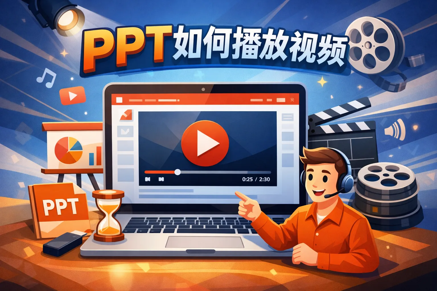 ppt 如何播放频