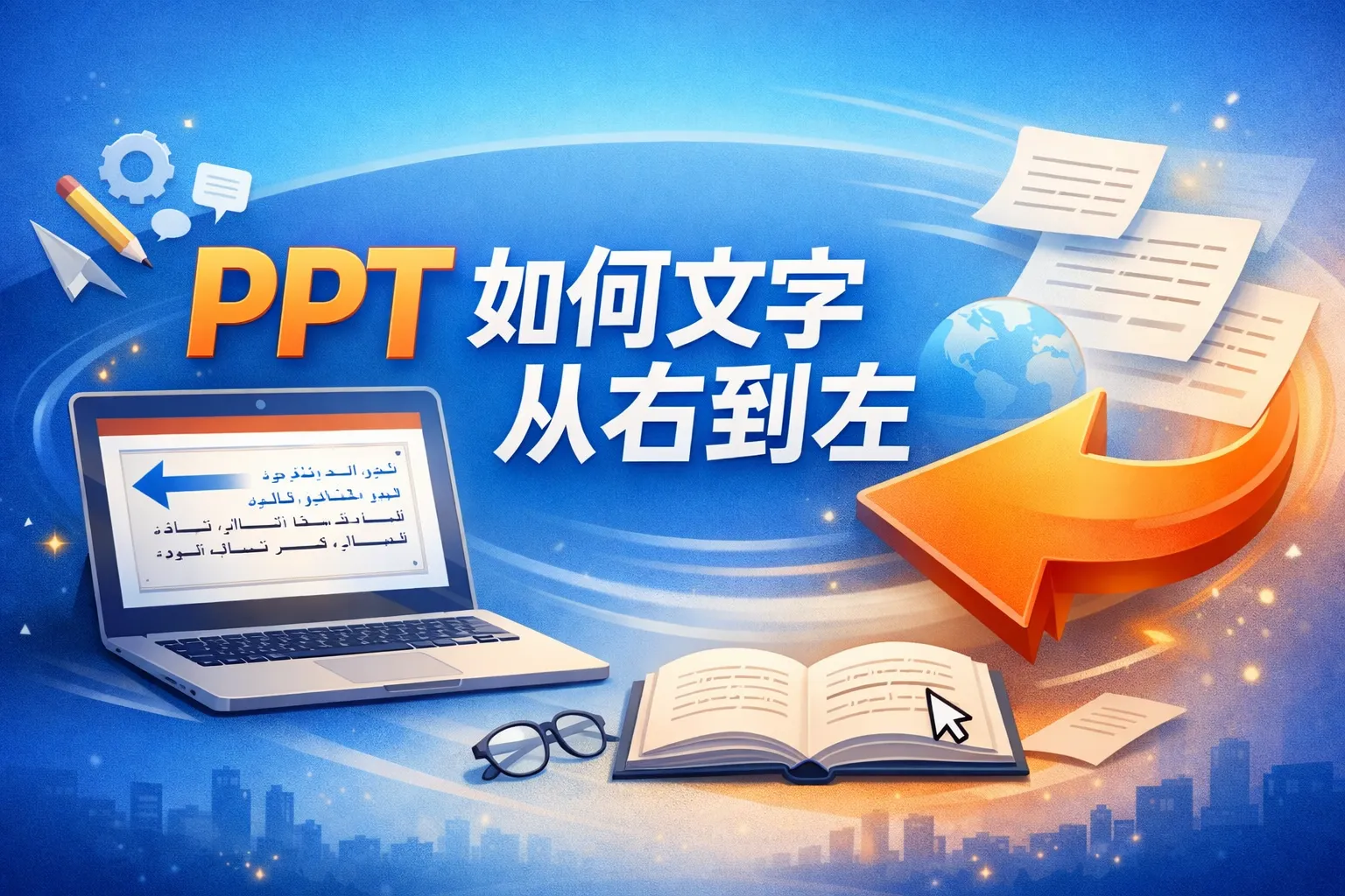 ppt如何文字从右到左