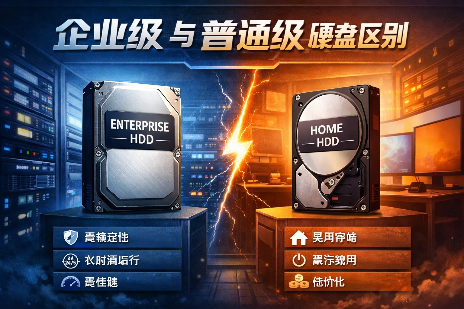 企业级普通级硬盘区别