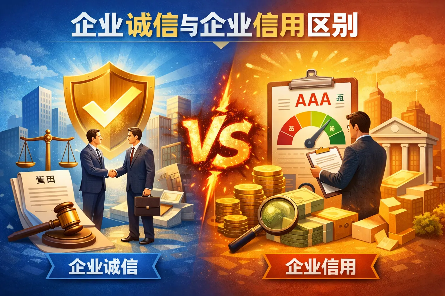 企业诚信与企业信用区别