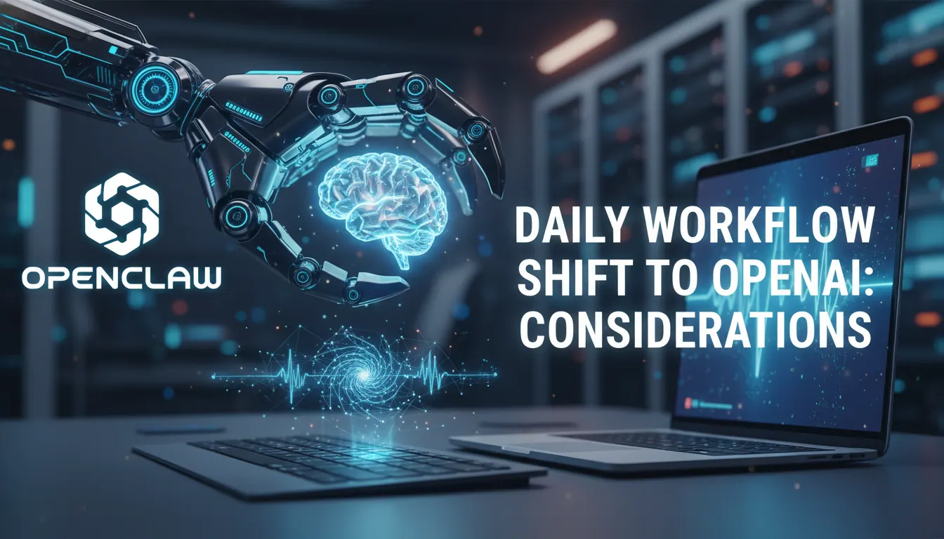 OpenClaw日常办公切换到OpenAI模型的注意事项