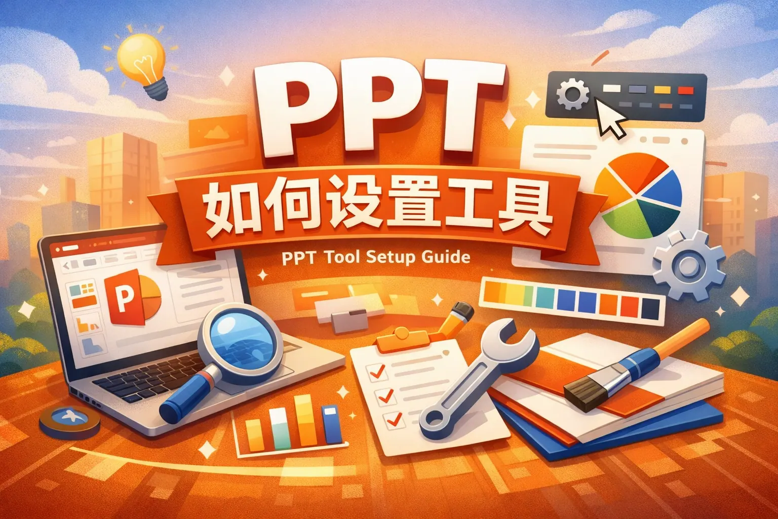 ppt如何设置工具