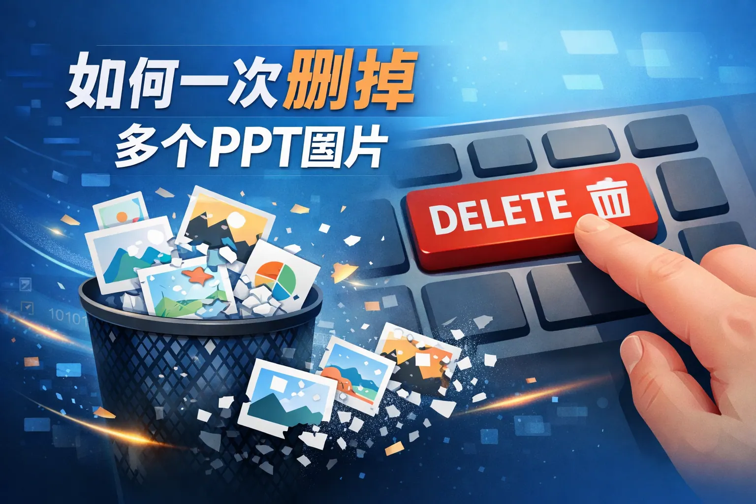 如何一次删掉多个ppt图片